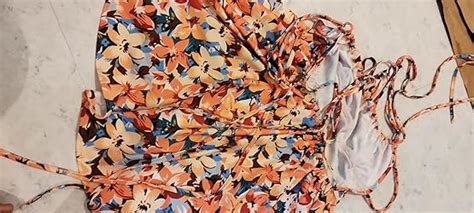 Buy Aahwan Floral Print Ruched Bust Tie Backless Cami Mini Dress For ...