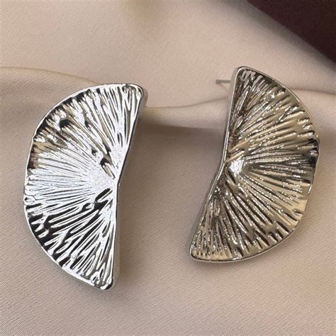 TFC Two Wing Silver Plated Stud Earrings