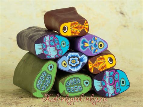 Polymer Clay Fish Cane Tutorial 的图像结果