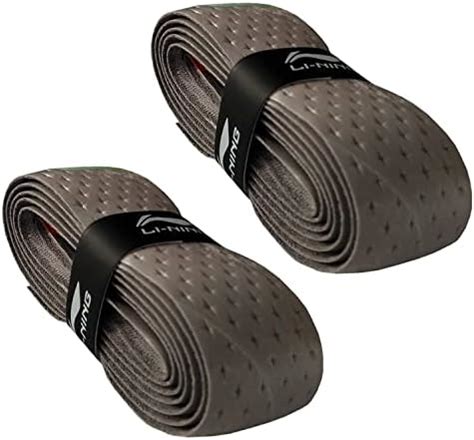 Li-Ning GP-18 Badminton Racquet Replacement Cushion Grip (Grey) Pack of ...