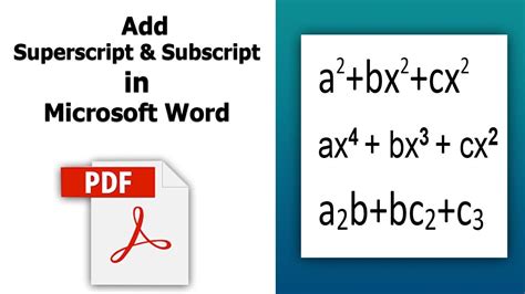 Image result for Subscript and Superscript