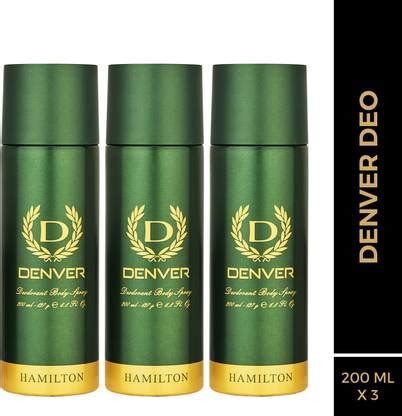 DENVER Hamilton Body Deo (200 ml x 3) Deodorant Spray - For Men - Price ...