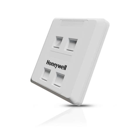 Square Face Plate (86x86) UTP/STP - Quad Port (CS) – Honeywell Connection