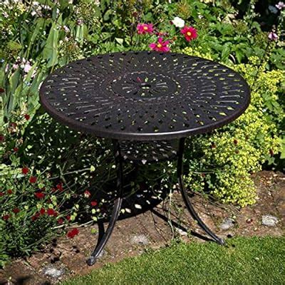 Buy Lazy Susan Mia 88cm Round table, 4 Seater Sand-cast Aluminium ...