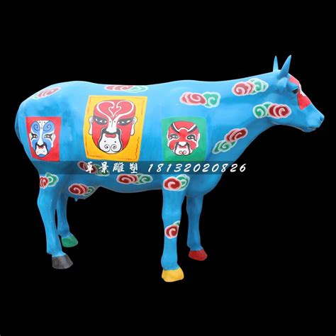 新春福牛雕塑玻璃钢道具租赁牛年道具|资源-元素谷(OSOGOO)