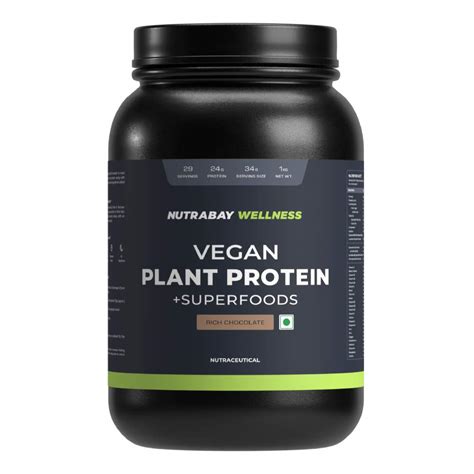 Nutrabay Wellness Vegan Plant Protein Powder + Superfoods - NUTRABAY™