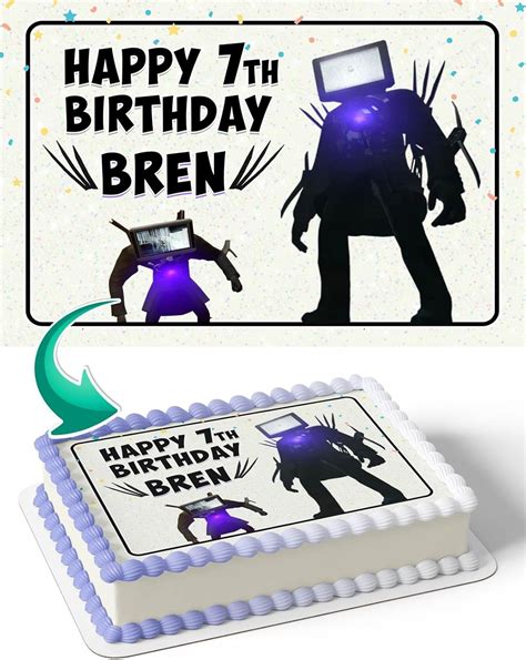 Cakecery Titan TV Man Skibidi Toilet Edible Cake India | Ubuy