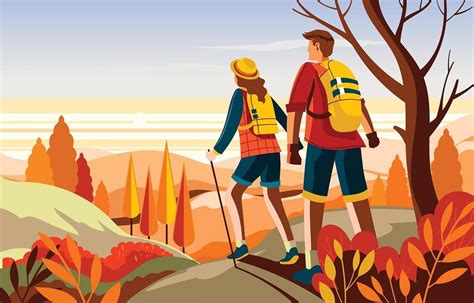 Download Embracing the Wilderness: Hiking Adventure Illustration ...