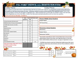 Fillable Online Fall Festival Registration Form Fax Email Print - pdfFiller