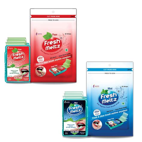 FRESH MELTZ Oral Hygiene Mouth Freshener Sugar Free Paan & Mint ...