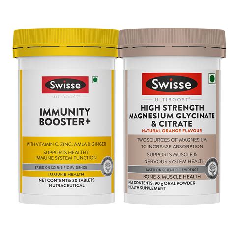 Swisse Ultiboost Immunity Booster+(30 Tablets) & High Strength Magnesi