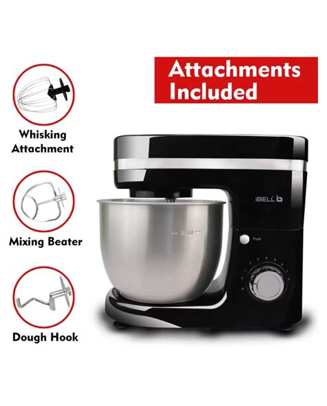 iBELL 1500 W Black Stand Mixer (4500MPRO Electric Food Mixer, 8 Speed ...