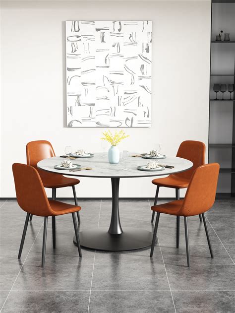 Buy ENYOPRO Tulip Dining Table, 41.73 Round Coffee Table, Mid-Century ...