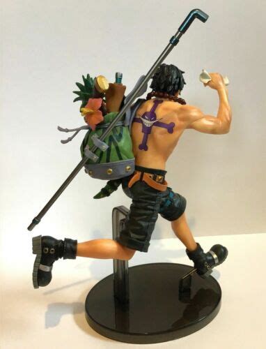 Buy Portgas D. Ace One Piece Eating Fish Running Figure Statue Free ...