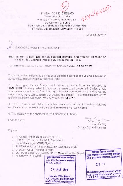 Uniform guidelines of value added services and volume discount on ...