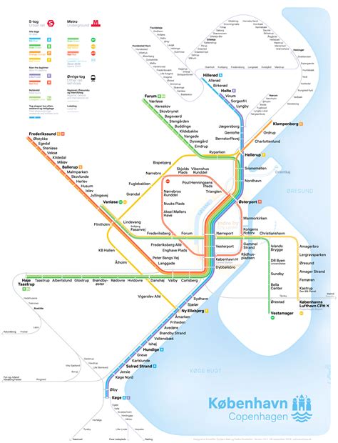 New map of the Copenhagen S-train and Copenhagen Metro system [3000z3926] : r/MapPorn