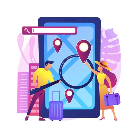 Illustration guide tracking location Vectors - Download Free High ...