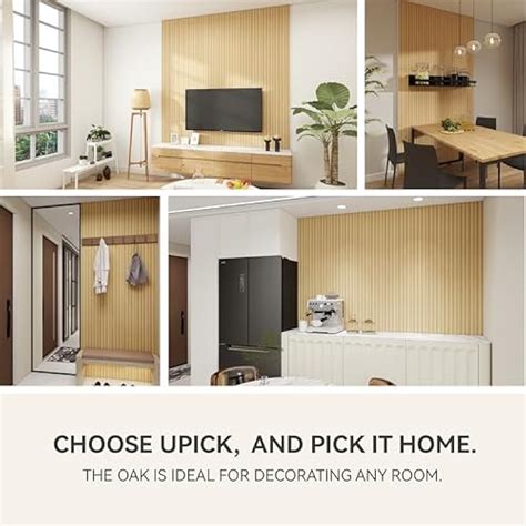 Upick WPC Slat Wall Panels, 6 Pack 6.6 x 6.6 in 3D India | Ubuy