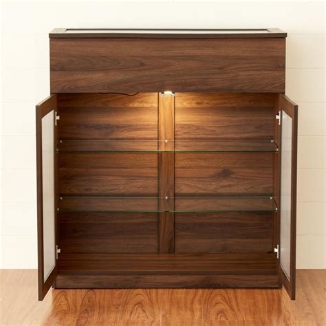 Buy Lewis Bar Cabinet - Brown from Home Centre at just INR 44400.0