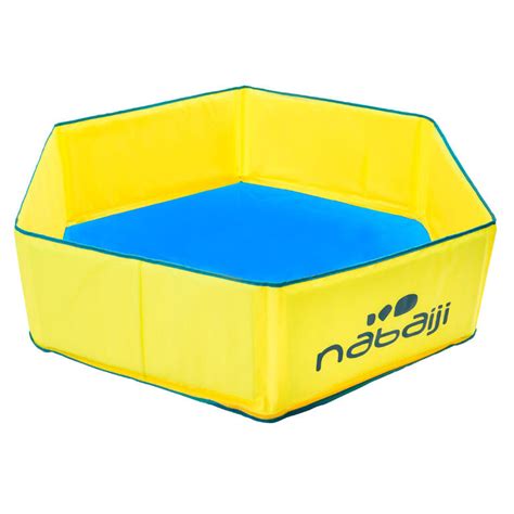 TIDIPOOL kids paddling pool with waterproof carry bag yellow