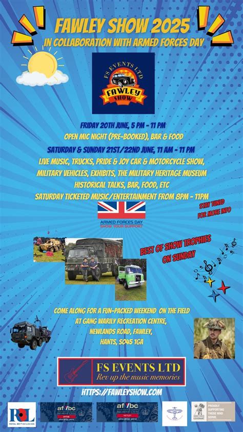 FAWLEY SHOW 2025 SUPPORTING ARMED FORCES DAY, Gang Warily Recreation ...