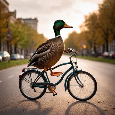 Duck on a Bike | Stable Diffusion Online