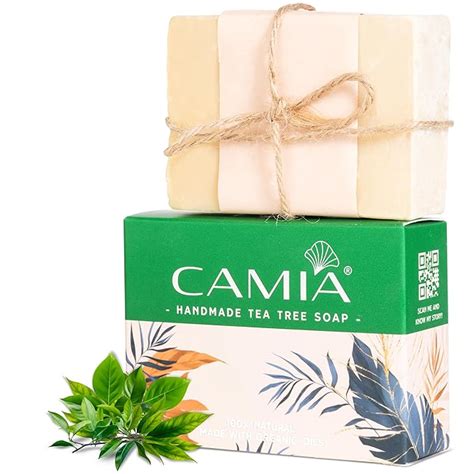 Buy CAMIA - Organic & Handmade Tea Tree Soap | Anti-Bacterial | Help ...
