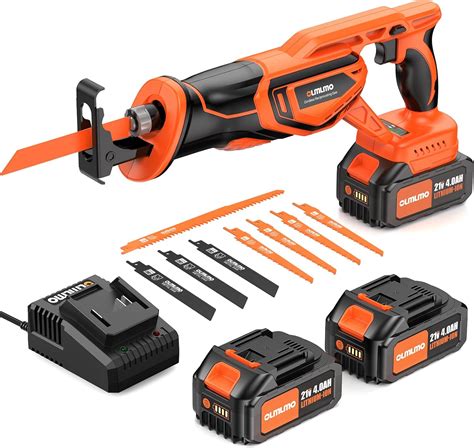Olmlmo Brushless Cordless Reciprocating Saw 21V 8000mAh India | Ubuy