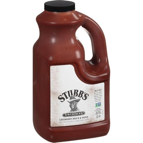 Stubb's Original Legendary BBQ Sauce, 1 gal - One Gallon of Stubb's BBQ ...