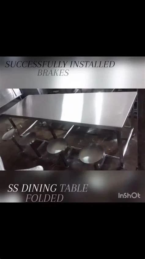 Ss Dining Table - Ss Dining Table With Folded Stool Manufacturer from ...