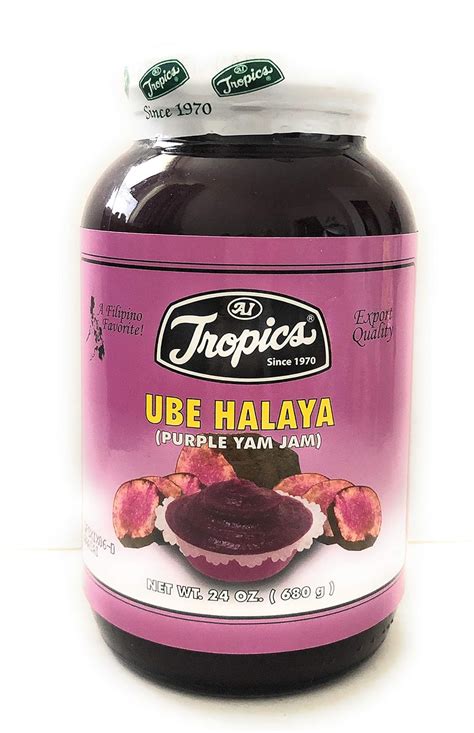 24oz Tropics Ube Halaya Purple Yam Jam (Pack of 1) : Amazon.in: Grocery ...