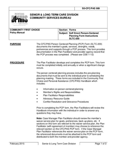 Fillable Online dphhs mt Fillable Online dphhs mt SD-CFC/PAS 907 Forms ...