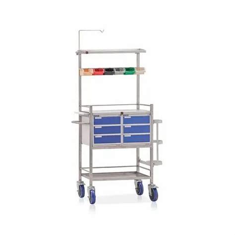 Hospital Trolley - Push Type Over Bed Trolley Manufacturer from Pune