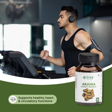 Arjuna Extract 60 Veg Capsules (450mg) 40% Tannins – Bixa Botanical India