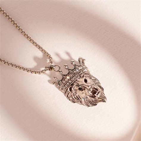 Leo Silver King Pendant | Salty – Salty Accessories