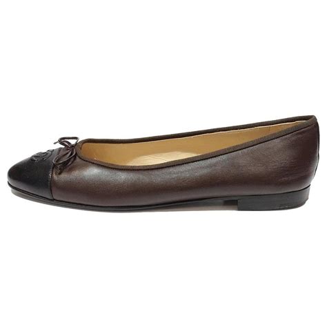 Chanel Ballet flats Brown Leather ref.727779 - Joli Closet
