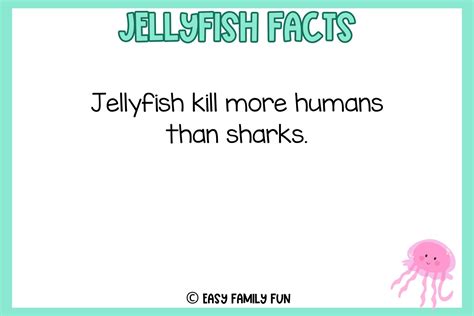Dive Into These Facts About Jellyfish [Free Fact Cards] - Easy Family ...