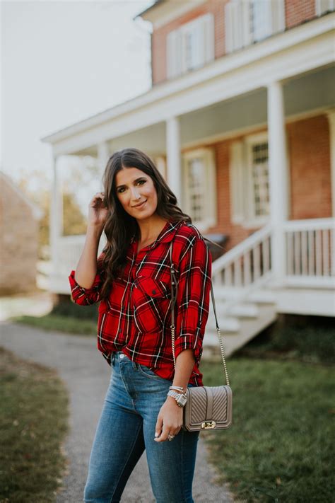Holiday Plaid Shirt | A Southern Drawl | Plaid shirt outfits, Plaid ...