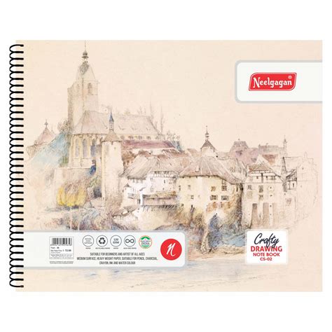 Crafty Drawing Book (Spiral Bound) CS 02 (32.5cm X 26.5cm) (Suitable f ...