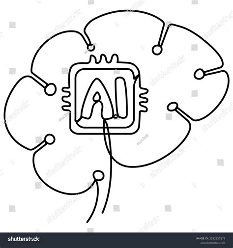 Digital Robot Brain Vector Image 的图像结果
