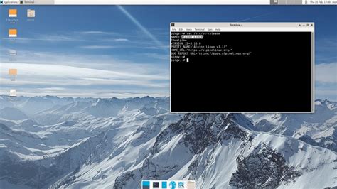 Image result for Alpine Linux Desktop