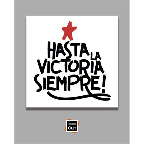 Placa Decorativa 20x20cm Hasta la victoria siempre | Shopee Brasil