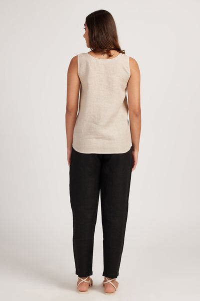 Buy Linen Easy Pants for Women Midnight Black Online