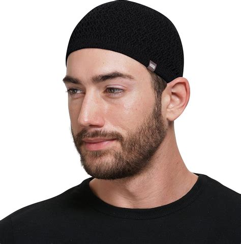 Candid Signature Apparel Zigzag Knit Breathable Skull Caps for Men ...