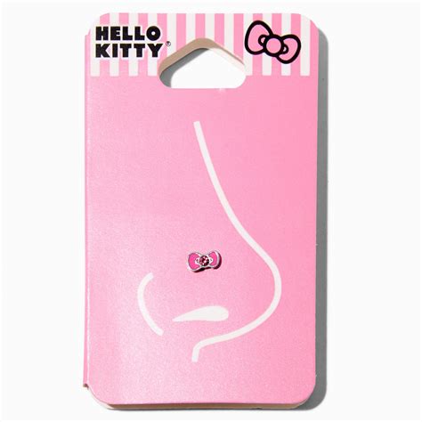 Hello Kitty® Enamel Bow 20G Nose Stud | Hello kitty jewelry, Hello ...