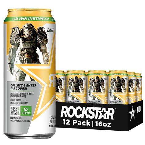 Rockstar Sugar Free Energy Drink 16oz Cans (12 Pack) (Packaging May ...