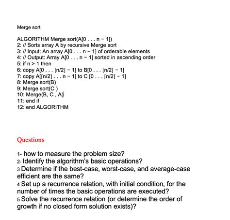 Image result for Merge Sort Algorithm Code