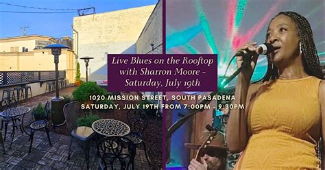 Live Blues on the Rooftop with Sharron Moore – Saturday, July 19th ...