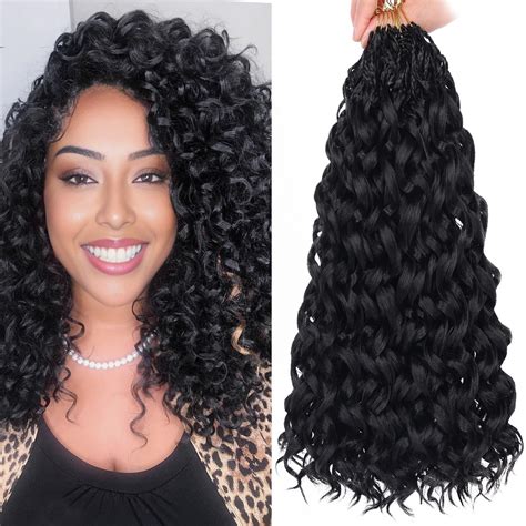 Snapklik.com : Gogo Curl Crochet Hair 14 Inch 8 Packs Black Ocean Wave ...