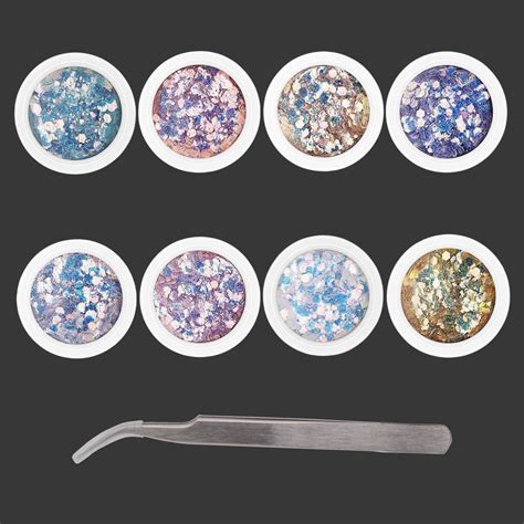 SS Art Land Rainbow Big Flower Glitter Sequins Set for Epoxy Resin ...